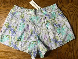 NWT Janie and Jack Room To Bloom Lavender Floral Pull-On Shorts Girls Size 14 - Picture 1 of 3