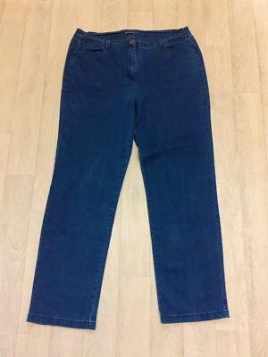 Unbranded Size 16 Jeans Womens W34 L29 Blue Stretch With Side Elastication - Image 1 of 4