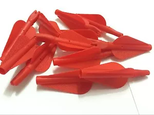 50PK 3" Plastic arrow fletching and nocks for 11/32" traditional wooden arrows - Picture 1 of 6