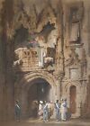 Samuel Prout (1783-1852) Original watercolour painting 'A Gothic Archway'