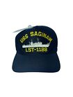 USS SAGINAW LST-1188 Eagle Crest Made in USA New with Tags Hat Snapback