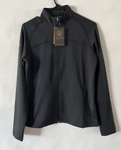 Chaqueta negra Swannies Golf Cora cremallera completa talla mediana - Imagen 1 de 9