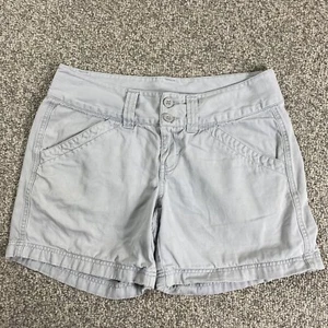 The North Face Shorts Womens 8 Grey 100% Cotton 8" Rise Hiking Outdoor - Picture 1 of 12