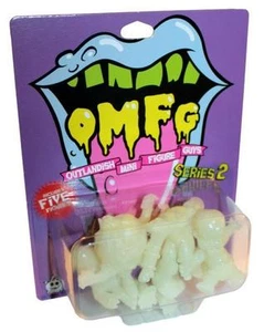OMFG SERIES 2 GREEN GID EDITION OCTOBER TOYS MINI FIGURES SET OF 5 - Picture 1 of 1
