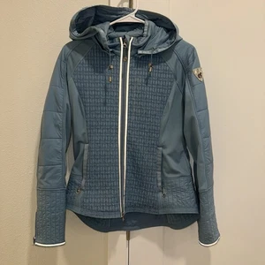 Goode Rider Jacke Damen Gr. M Reitsport Pferd blau silber Trense Bling tailliert - Bild 1 von 21
