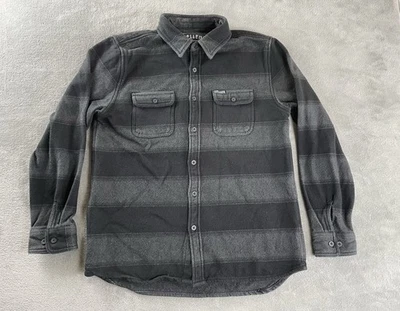 Camisa de franela pesada abotonada para hombre Sullen Art Collective talla M mediana negra Foto 1 de 4