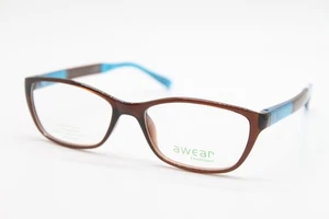 NEW AWEAR CHARMANT CC3706 BR BROWN BLUE AUTHENTIC EYEGLASSES 52-16 - Picture 1 of 4