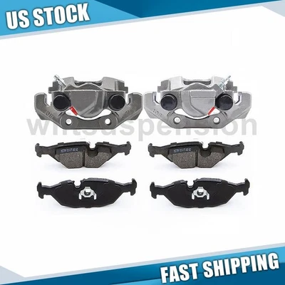 Rear Brake Calipers & Brake Pads for BMW 318i BMW 318is BMW 325 BMW 325e - Image 1 of 4