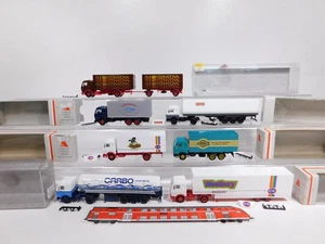 DI140-1# 7x Albedo H0 1:87 LKW MB 4711 Carbo Ruf Nixdorf C & A etc sg/Mint+Box - Imagen 1 de 5