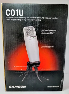 Legendary SAMSON C01U USB Studio Condenser Microphone NEW - Image 1 of 4