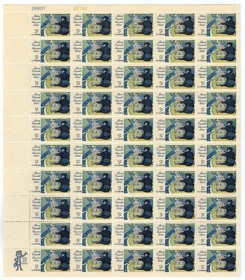 Scott #1322a Mary Cassatt Sheet of 50 Stamps - MNH P#28807-28792 UL - Image 1 of 2