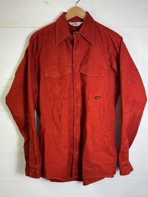 Vintage Duxbak Shirt Chamois Cotton Flannel Outdoors Red Mens Large L - Image 1 of 4