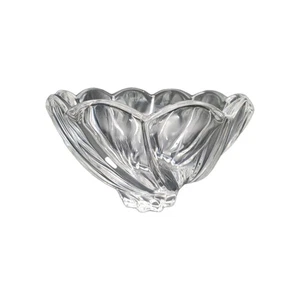 Waterford Marquis Clear Crystal 6"W x 3.5"H  Wind Flower Swirl Bowl Windflower - Picture 1 of 9