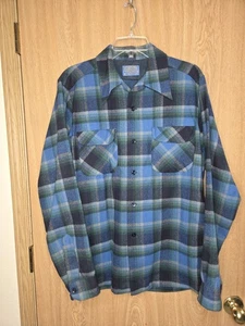 Pendleton Boardhemd kariert Herren Größe Medium 100 % Wolle hergestellt in den USA - Bild 1 von 3