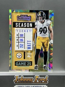 Boleto de temporada 2020 Panini Contenders #18 TJ Watt Cracked Ice 19/22 - Imagen 1 de 2