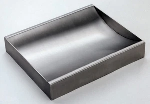 Stainless Steel Countertop Deal Tray, Brushed Finish, 12" (w) x 10" (d) - Picture 1 of 2