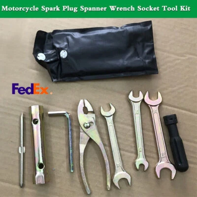 Juego de 7 piezas de herramientas de llave inglesa para motocicleta Honda Kawasaki Foto 1 de 4