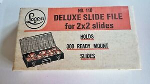 NEW Logan Metal Deluxe Slide File No 110 2X2 35MM For New In Open Box