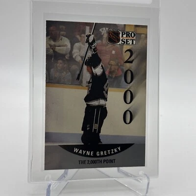 1990 - 91 专业套装 Wayne Gretzky 曲棍球卡 #394 完好免运费 — 第 1/3 张图片