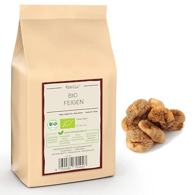 (21,90 EUR/kg) 1kg organic figs dried & without additives, organic dried fruits - Image 1 of 4