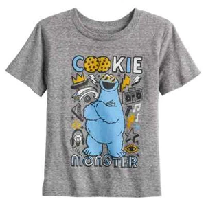 Toddler Boy Jumping Beans® Sesame Street Cookie Monster Graphic Tee Size 6M - Picture 1 of 1
