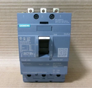 NEW Siemens 3VA4 3VA4111-4ED34-0AA0 3 Pole 110 Amp 600V Molded Case Breaker - Picture 1 of 2