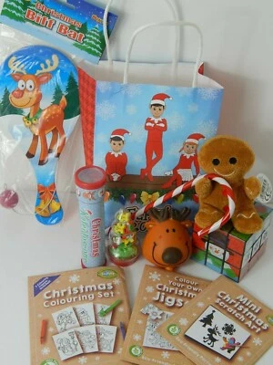 Quality Pre Filled Christmas Party Bag Stocking Activity Pack Xmas Eve Box Toys