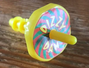 Battling Tops Yellow Replacement Top Dizzy Dan Mattel B9805 Parts Pieces - Picture 1 of 2