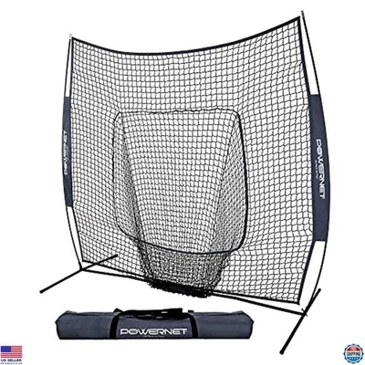 Rede de prática de softbol PowerNet 7x7 com acessórios de beisebol para - Imagem 1 de 4