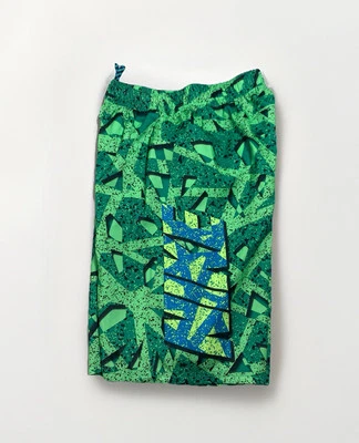 Pantalones Cortos de Natación Nike Niños XL 13-15 AÑOS Verde Amarillo Deletrear Logo Malla Forrados Foto 1 de 4