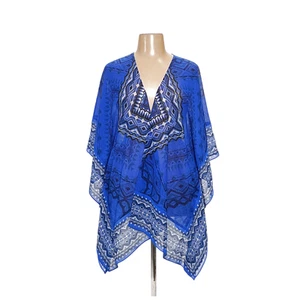 Catherines Blue Graphic Print Cardigan 2X - Picture 1 of 4