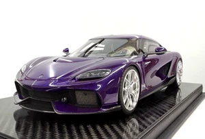 1/18 FrontiArt Koenigsegg Gemera in Gloss Purple Carbon Base F143-16 - Picture 1 of 8