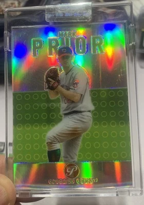 2003 Topps Pristine Baseball Uncirculated Refractors Mark Prior #/99, +Youkilis - Image 1 of 4