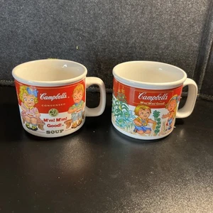 1999 Campbell's Homestyle M'm M'm Good Suppenschüssel Tassen Westwood Vintage 2er Set - Bild 1 von 13