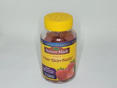 Gomitas para uñas piel cabello hechas por la naturaleza sabores mezclados a bayas, 90 CT, CADUCIDAD: SEPTIEMBRE 2026 Foto 1 de 2