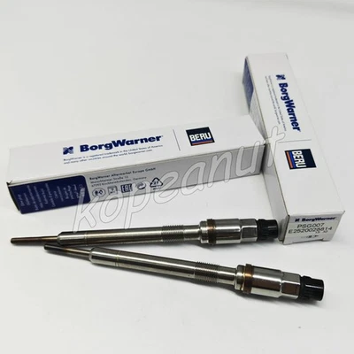 2X PSG007 BorgWarner Glow Plug 03L905061L for VW Volkswagen Touareg Audi Quattro - Изображение 1 из 4