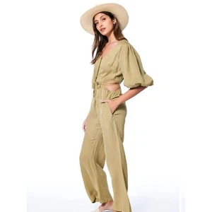 Young Fabulous & Broke Sequoia Jumpsuit Cactus Green Small  - Picture 1 of 9