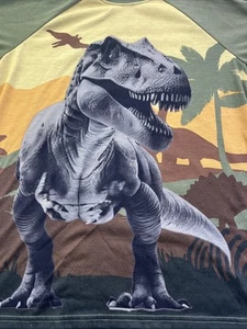 T-Rex Wonder Nation Boys XL 14-16 Dinosaur Graphic Tee Flame Resistant Shirt - Picture 1 of 7