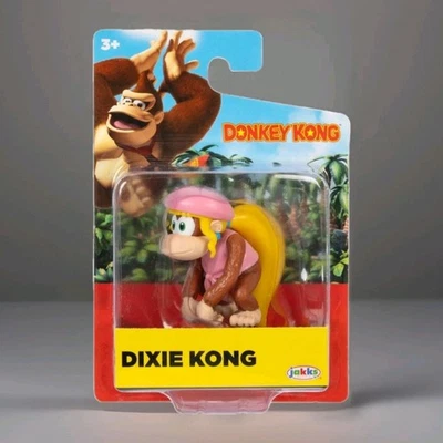 Super Mario Donkey Kong • Dixie Kong 6cm/2.5" Nintendo Action Figure - Image 1 of 3