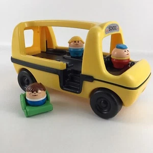 Little Tikes Toddle Tots Autobús Escolar Empujar Vehículo Figuras De Colección Juguete Años 80 - Imagen 1 de 10
