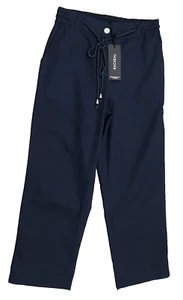 NWT Racheal Blue Drawstring Waist Khakis Pants Womens Size S Cropped - Picture 1 of 4