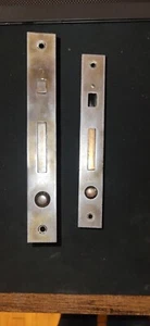 Antique Pocket Door Mortise Lock Set w/ Pop Out Pulls. - Picture 1 of 10