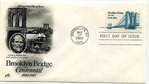 2041 Brooklyn Bridge, ArtCraft FDC - Picture 1 of 1