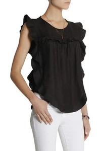ÉTOILE ISABEL MARANT Sonia Matka ruffled silk-gauze top size FR40 or UK12 - Picture 1 of 9