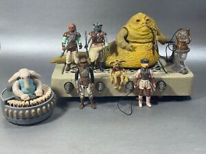 VINTAGE Star Wars COMPLETE JABBA THE HUTT PLAYSET + 5 FIGURES KENNER play set