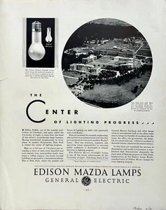 1931 Ad Edison Mazda Sunlight Lamp Nela Park University of Light Cleveland OH - Picture 1 of 1