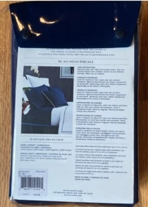 Ralph Lauren King Extra Deep 464TC Percale Fitted Sheet Polo Navy. Brand New! - Picture 1 of 3