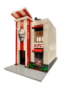Creador de Restaurante de Pollo de Comida Rápida Modular Ciudad Modelo Personalizado Construido con Ladrillos - Imagen 1 de 1