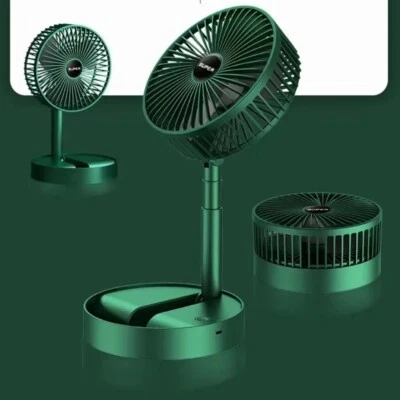 Ventilador Eléctrico USB de 6 Pulgadas Telescópico Plegable Pequeño Ventilador USB Carga Oficina Hogar Foto 1 de 4