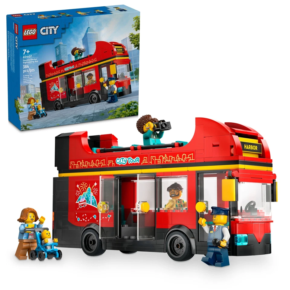 LEGO CITY: Red Double-Decker Sightseeing Bus (60407)